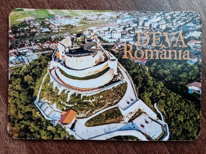 D1 - Magnet frigider - tematica turism Deva - Romania 63