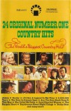 Casetă audio 24 Original Number One Country Hits, originală