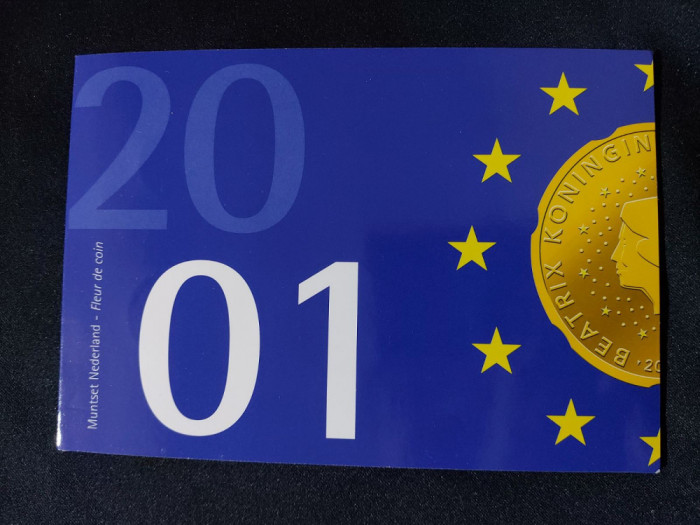 Seria completata monede - Olanda 2001 , 6 monede UNC