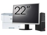 Pachet Calculator Second Hand LENOVO V520s SFF, Intel Core i3-7100 2.80GHz, 8GB DDR4, 256GB SSD, DVD-ROM + Monitor 22&amp;quot; &amp; Imprimanta Brother HL-L6
