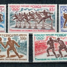 Congo 1971 - Jocurile Olimpice, sport, serie neuzata