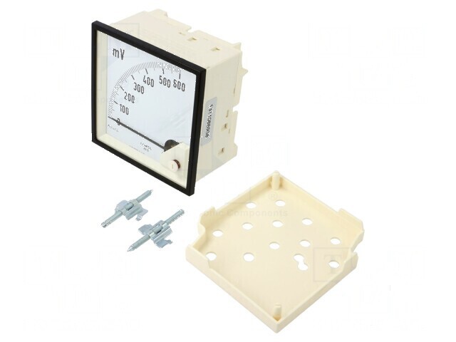 Voltmetru pe panou VDC: 0&divide;600mV 96x96mm