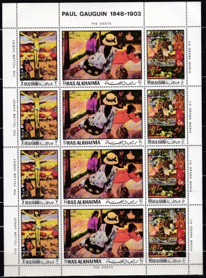 DB Pictura Ras Al Khaima Gauguin MS MNH foto