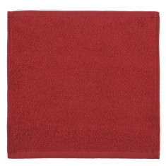 Prosop de M&acirc;ini, Model Crăciun, Bumbac 100%, Culoare Roșie, Dimensiune 30x30cm, Greutate 380 GSM