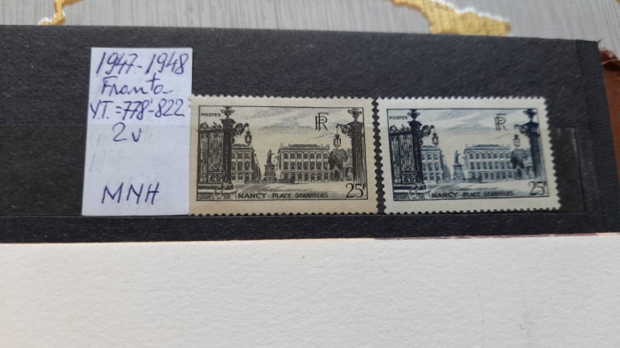 1947 -1948-Franta- YT=778-822 2 val. MNH
