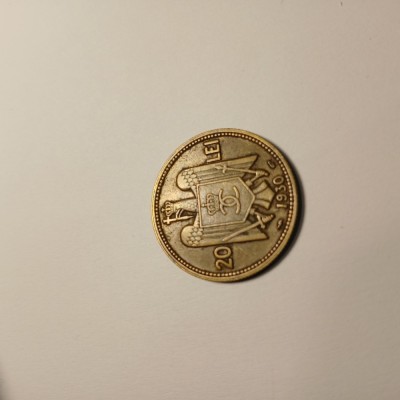 Di.129 Moneda 20 lei 1930 Paris, patina originala foto
