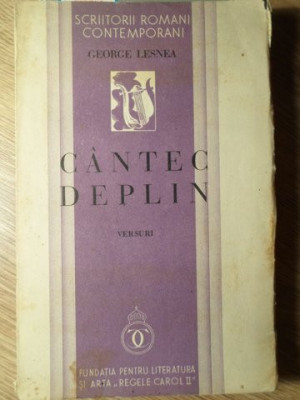 CANTEC DEPLIN. VERSURI PRINCEPS-GEORGE LESNEA foto