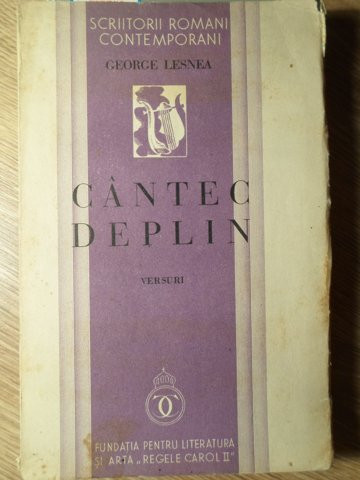 CANTEC DEPLIN. VERSURI PRINCEPS-GEORGE LESNEA