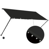 Cumpara ieftin Copertina retractabila cu LED, antracit, 250 x 150 cm