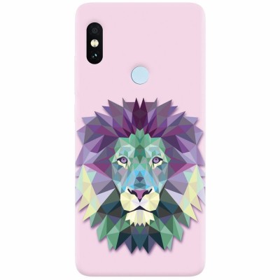 Husa silicon pentru Xiaomi Mi A2 Lite, Polygon Lion foto