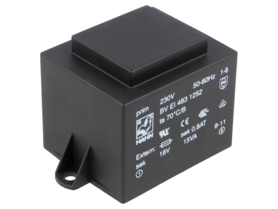 Transformator PCB &amp;icirc;ncapsulat 15VA 230V foto
