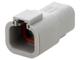 Conector cablu-cablu mufă tată ATP PIN 4 gri