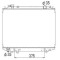 Radiator racire Mazda Seria B-PICK UP 03.1996-1999, motor 2.5 D, 63 kw, diesel, cutie automata, cu/fara AC, 628x450x26 mm, aluminiu brazat/plastic,