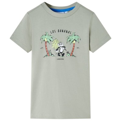 Tricou pentru copii, kaki deschis, 140 11683 foto