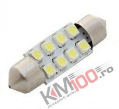 Led auto sofit cu 8 SMD 42 mm foto