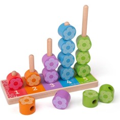 Jucarie BigJigs Toys Numaratoarea florilor foto