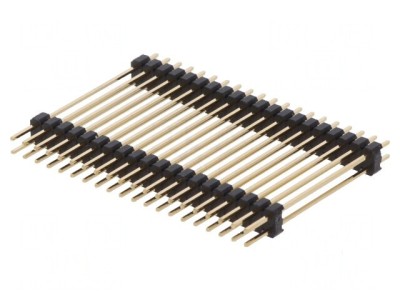 Conector şir pini tată 40 pini cu 2 nivele drept foto