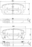 Set placute frana,frana disc KIA CARENS III (UN) (2006 - 2013) NIPPARTS N3610309