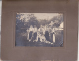 Bnk foto Membre ale ACF - colonia Bran 1923, Romania 1900 - 1950, Sepia, Portrete