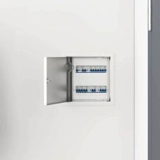 vidaXL Panou de Acces 2 pcs Alb 20 x 20 cm Oțel