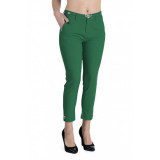 Pantaloni Alyssa Verde Inchis Eleganti Marime Mare