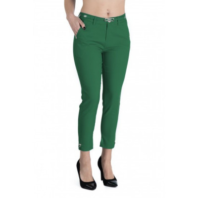 Pantaloni Alyssa Verde Inchis Eleganti Marime Mare foto