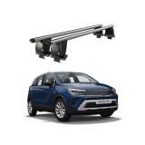 Bare transversale portbagaj auto aluminiu compatibile plafon neted Opel Crossland 2020-> argintii sau negre Cod: CB200101 Kit-104
