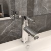 VidaXL Robinet chiuvetă de baie, finisaj cromat, 130x176 mm 149065