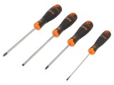 Set Șurubelnițe BahcoFit Phillips + Plat M&acirc;ner Bicomponent - Durabile &amp; Ergonomice