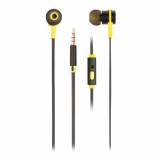 Casti In-Ear cu fir, Cross Rally Black negru/galben, NGS