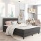 Gossi tablie capitonata, gri inchis, 140 x 200 cm, material textil