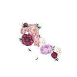 Sticker Autocolant, Flori Decorative Bujori, Roz, Multicolor, CBD CORAL BEST DEALS Roz opac 40 cm 60 cm 40 cm Roz opac 1 Folie