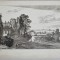 Gabriel Perelle &quot;Peisaj&quot; gravura veche sec 17