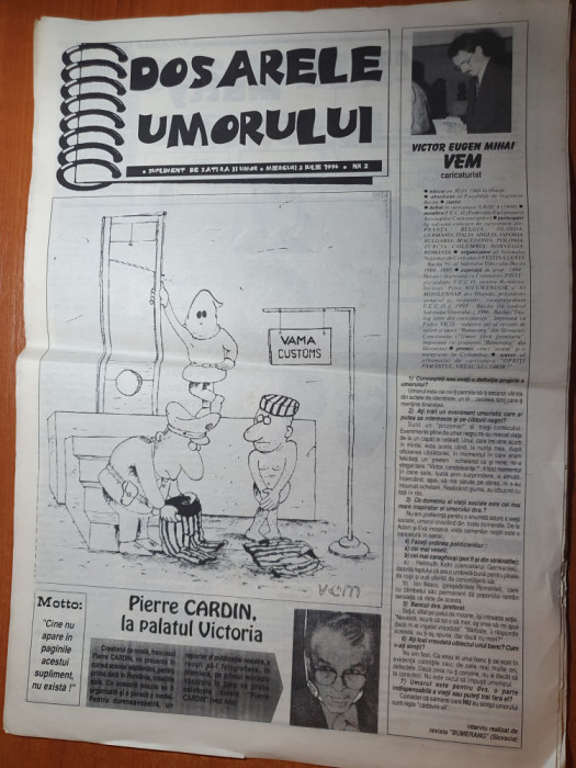 dosarele umorului 3 iulie 1996-satira si umor