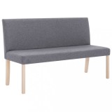 Cumpara ieftin Banca, gri deschis, 139,5 cm, poliester