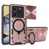 Husa pentru Xiaomi Redmi Note 14 4G (Standard), Techsuit, CamGuard Pro, Roz Aurie
