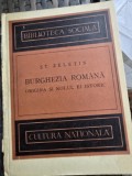 Burghezia Romana , Origina si Rolul Ei Istoric - St.Zeletin