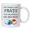 Cana alba personalizata &quot;FRATE ...&quot;, INOVATIX&reg;. 330ml