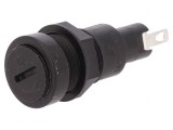 Clemă siguranţe cilindrice 10A 250VAC neagră, SCHURTER