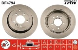Set disc frana Land Rover Discovery III 04-09; Discovery IV 09-18; Range Rover Sport I 05-13, montare Spate, 325x20mm, ventilat, 2 buc, TRW