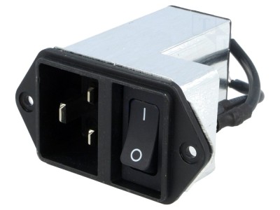 Conector AC 20A 250VAC IEC 60320 foto