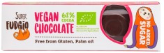 Baton de ciocolata vegana fara zahar adaugat, bio, 40g, Super Fudgio