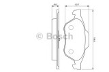Set placute frana,frana disc RENAULT TWINGO II (CN0) (2007 - 2014) BOSCH 0 986 494 034