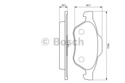 Set placute frana,frana disc RENAULT LAGUNA II (BG0/1) (2001 - 2016) BOSCH 0 986 494 034 foto