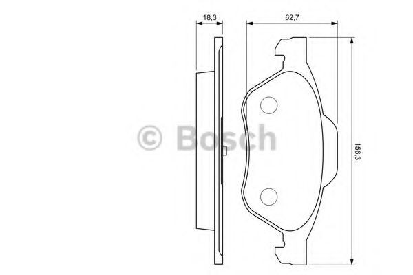Set placute frana,frana disc RENAULT LAGUNA II (BG0/1) (2001 - 2016) BOSCH 0 986 494 034