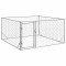 Canisa de exterior pentru caini cu usa 2x2x1 m otel galvanizat