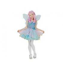 Costum carnaval Zana Albastra cu aripi pentru copii, marime 120/130 cm (7-8 ani)
