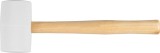 Ciocan din cauciuc Strend Pro HM221 HM221, 680 g, cap alb, maner din lemn, lungime maner 335 mm