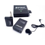 Microfon Profesional Tip Lavaliera FOXMAG24&reg; , Negru