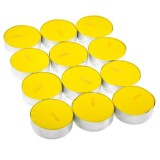 Cumpara ieftin Lumanare citronella anti tantari tip pastila,6x2 cm-set 12 bucati, Oem